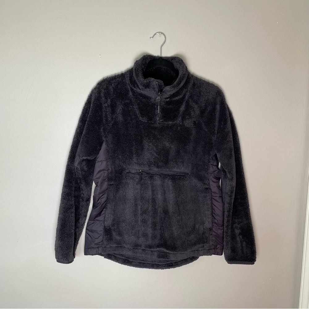 The North Face Charcoal Grey Fleece 1/4 Zip Womens Size Medium